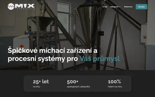 Web Míchací zařízení
