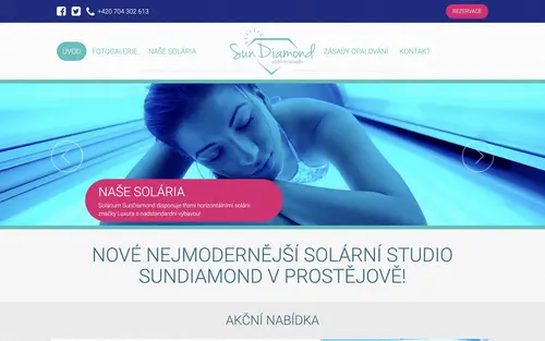 Web Solárium Prostějov